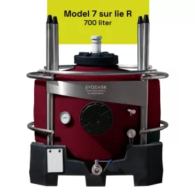   EvoCask lélegzőtartály 700 literes fémkeretes Piros (Model 7R Sur Lie)