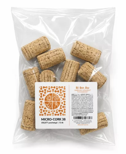 Dop de plută micro-cork cu nervuri 38x23 mm, 10 buc./pachet