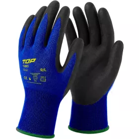   Mănuși din nailon organic + spandex, acoperite cu latex, mărimea L (TOP Thbio) 