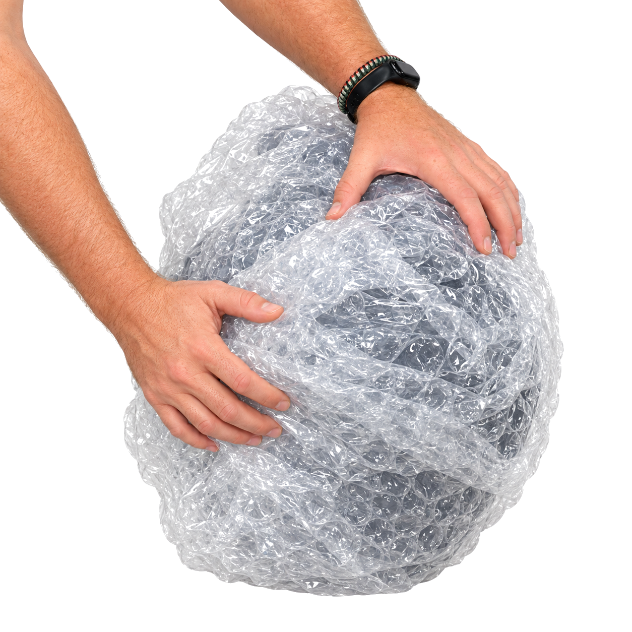 A ballon becsomagolása légpárnás fóliába